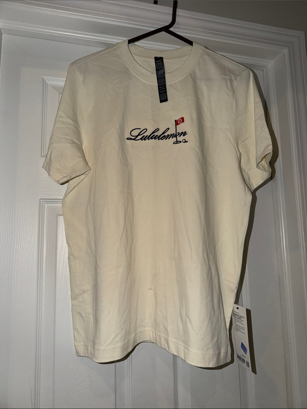lululemon athletica Heavyweight Cream Cotton T Golf